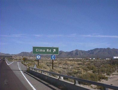 Cima Road Exit